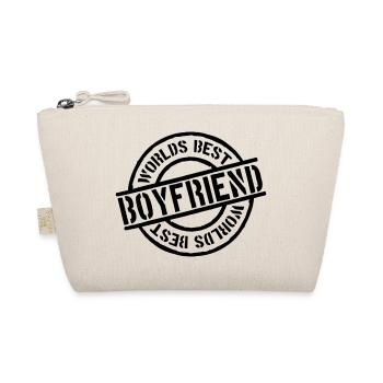 Stempel Worlds best Boyfriend - Organic Pouch - nature - Front