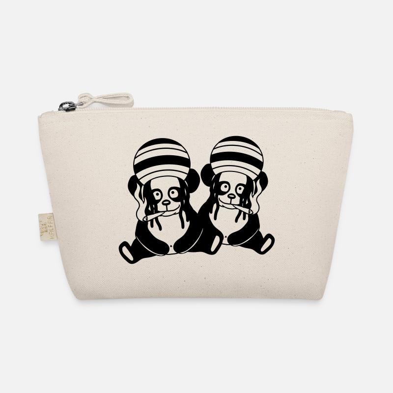 cool 2 amis panda équipe couple baer raggae joint Trousse biologique