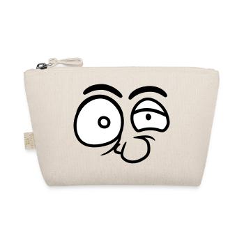 eyes nose cool professor insane crazy ges - Organic Pouch - nature - Front