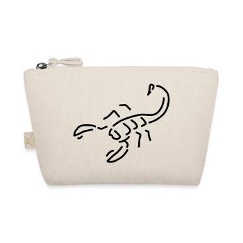 skorpion gift - Bio-Täschchen - Natur - Vorne