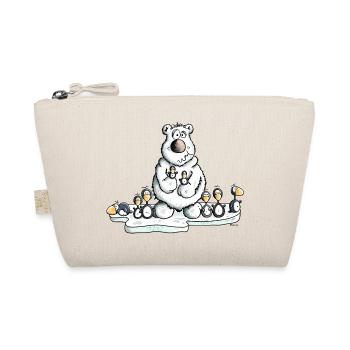Eisbär mit Pinguinen - Bio-Täschchen - Natur - Vorne