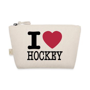 i love hockey / I heart hockey - Trousse biologique - nature - Devant