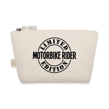 motorbike rider limited edition stamp co - Organic Pouch - nature - Front
