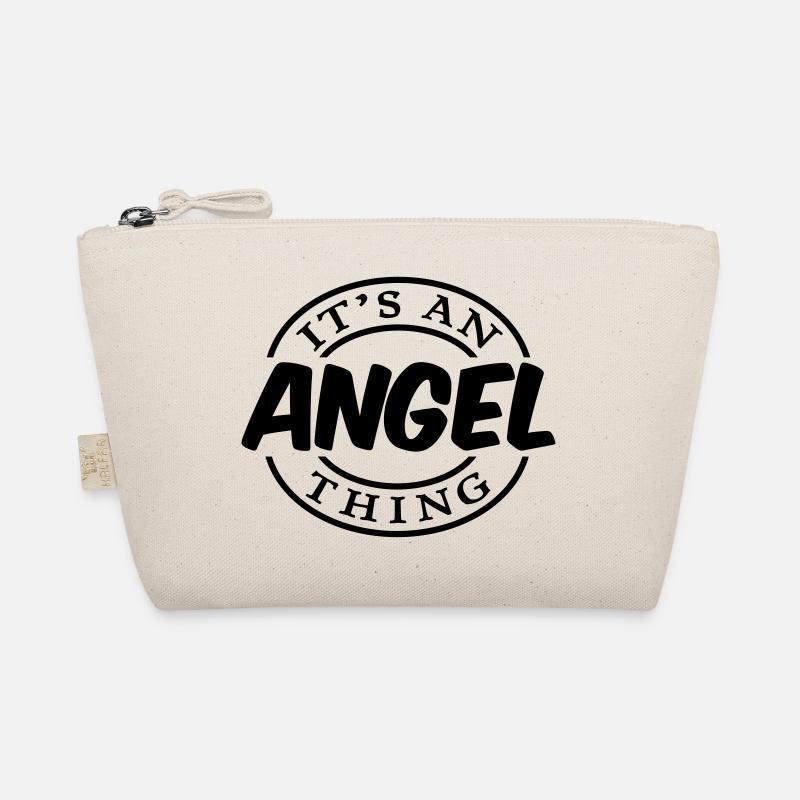 angel its an name thing cool stamp logo Organic Pouch