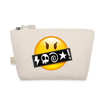 Smiley Swearing - Bio-Täschchen - Natur - Vorne