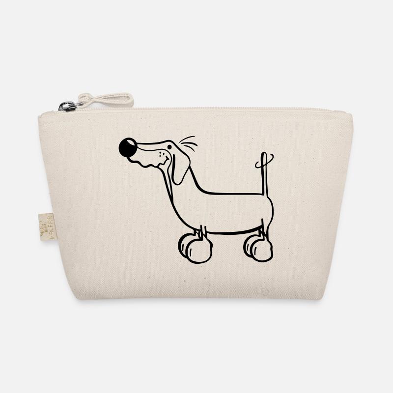 Funny Dachshund - Organic Pouch - nature