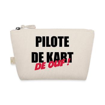 Go-Kart / Karting / Kart / Fahrer - Bio-Täschchen - Natur - Vorne