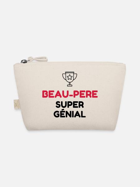 Beau Père - Papa - Fête des Peres - Enfant - Bébé - Trousse biologique - nature - Devant