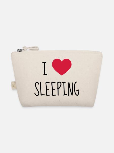 Sleeper Sleeping Schlaf Schläfer Dormir Dormeur - Organic Pouch - nature - Front