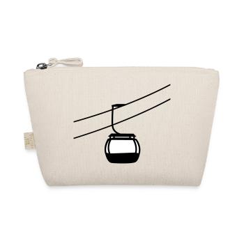 a single gondola ropeway gondola winter ur - Organic Pouch - nature - Front