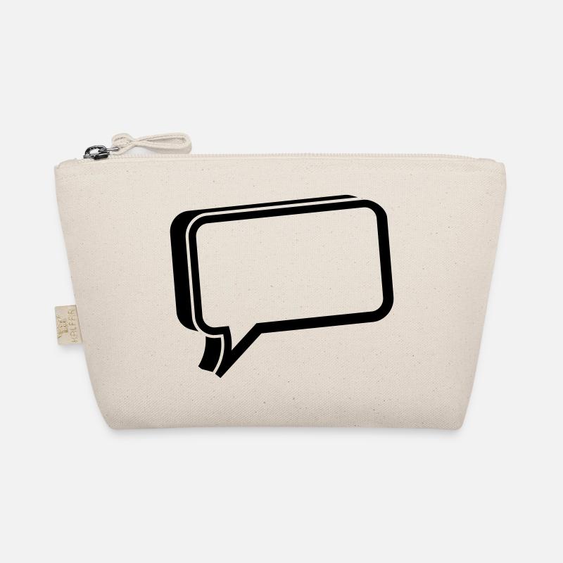 sprechblase 3d Bio-Täschchen