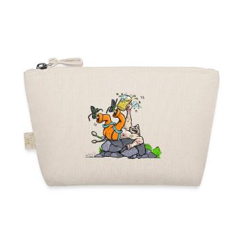 Drunk Climber - Climbing T-Shirt - Organic Pouch - nature - Front