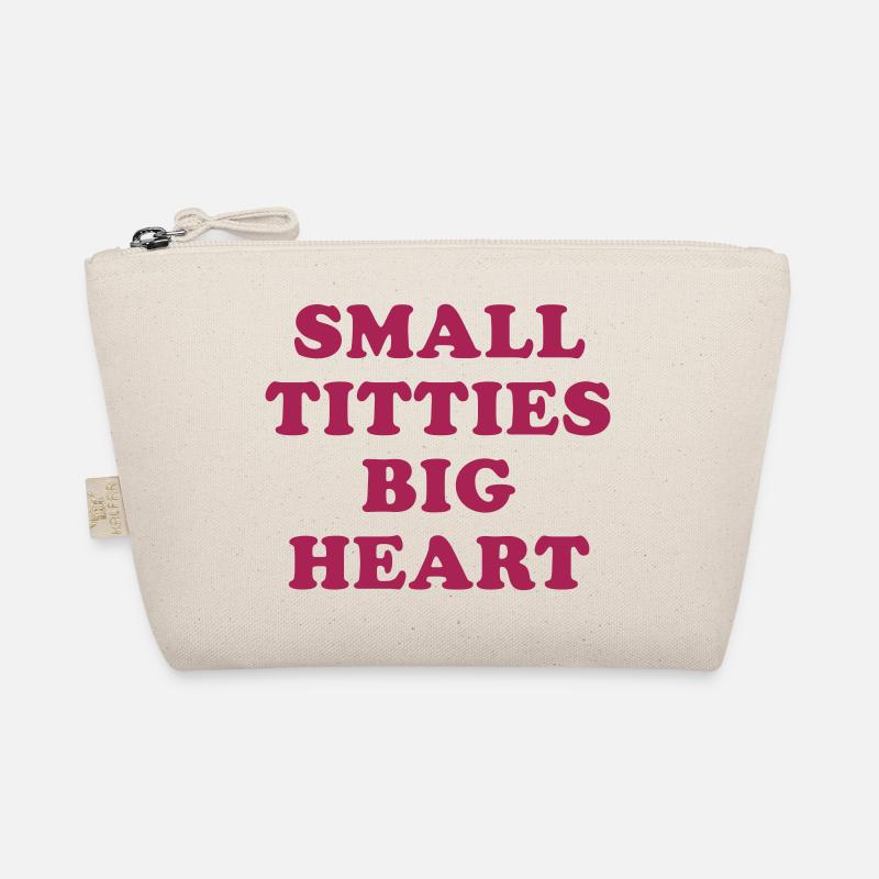 SMALL TITTIES BIG HEART Bio-Täschchen