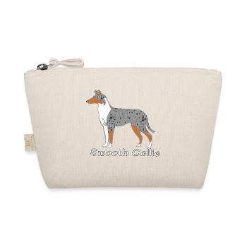 Smooth Collie blue-merle - Bio-Täschchen - Natur - Vorne