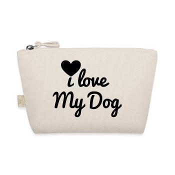 I love my dog - Organic Pouch - nature - Front
