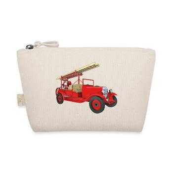 Retro fire engine, fire engine - Organic Pouch - nature - Front
