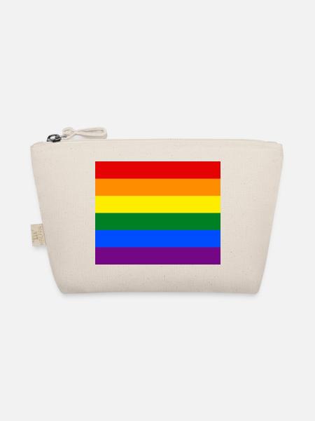 Gay pride flag CSD Rainbow Regenbogen LGBT - Bio-Täschchen - Natur