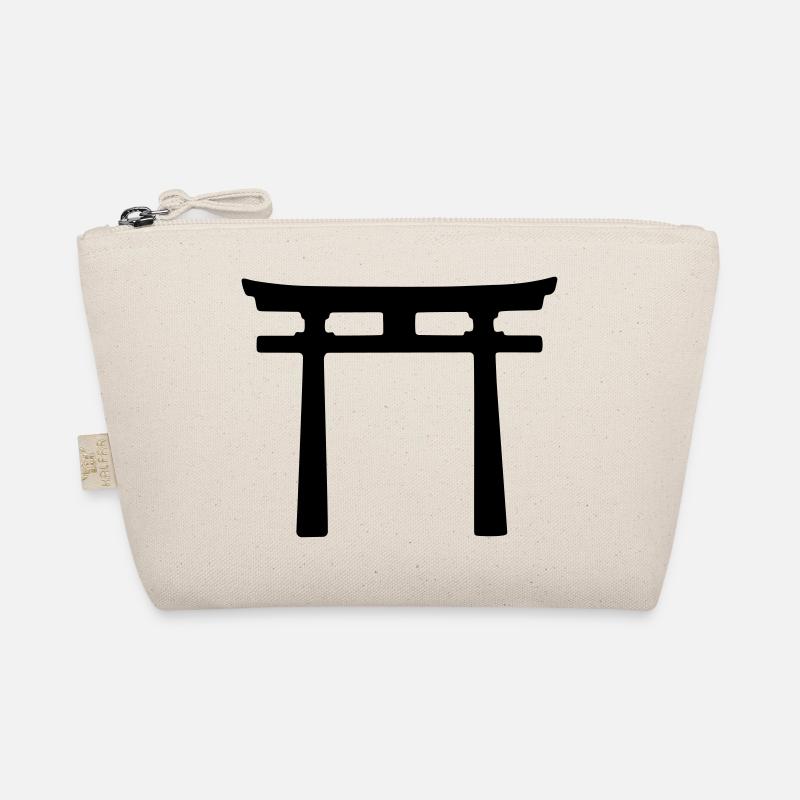 Japanisches Torii Design - Bio-Täschchen - Natur