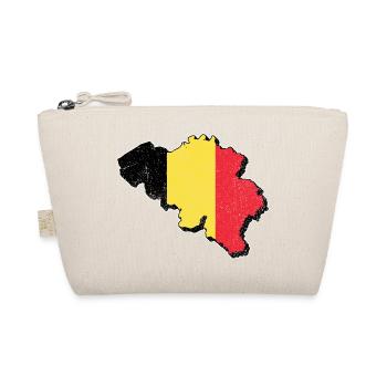 Belgium Belgian map vacation travel gift BEL - Organic Pouch - nature - Front