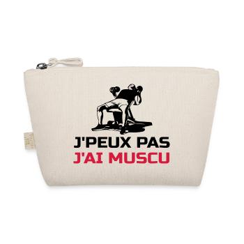Je peux pas j'ai muscu - Musculation - Trousse biologique - nature - Devant