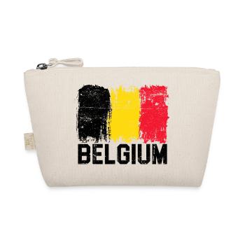 Pinselstriche der belgischen Flagge - Bio-Täschchen - Natur - Vorne