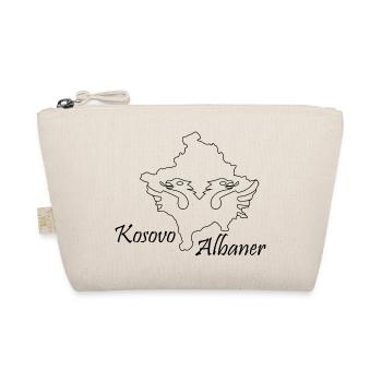 kosovo - albaner schwarz - Bio-Täschchen - Natur - Vorne