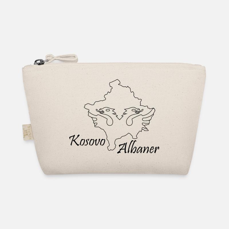 kosovo - albaner schwarz - Bio-Täschchen - Natur