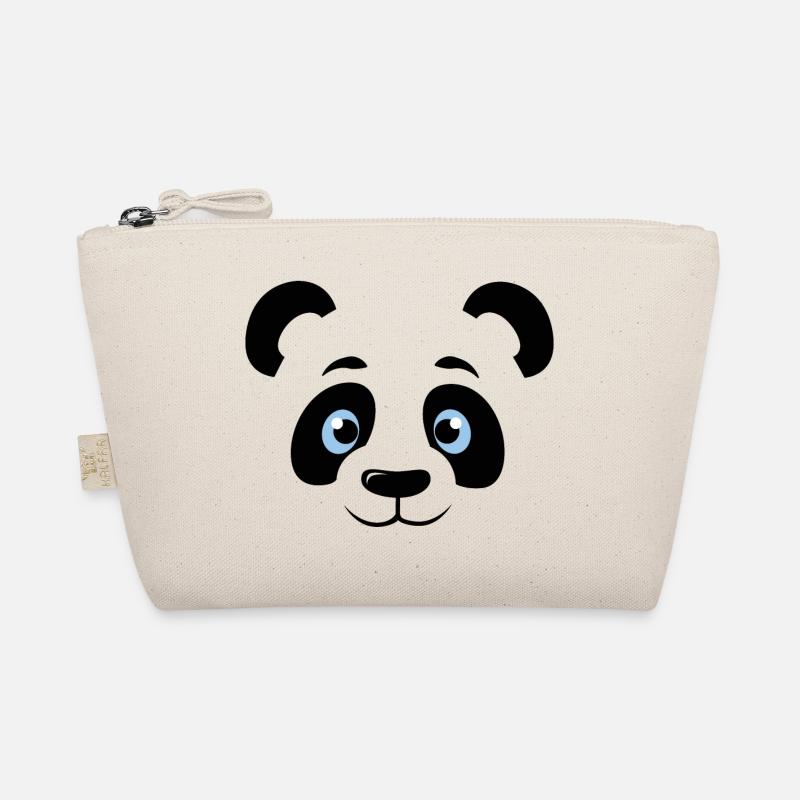 Mignon panda tête visage panda ours panda Trousse biologique
