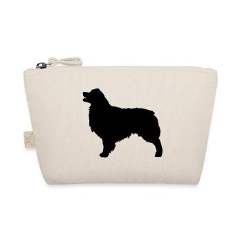Australian Shepherd silhouette NBT - Organic Pouch - nature - Front