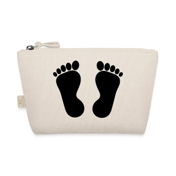 Fuß Füße Fußpflege Podologie Geschenk Geschenkidee - Bio-Täschchen - Natur - Vorne