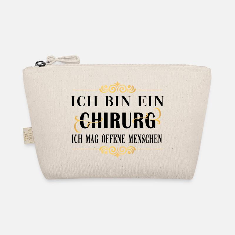 chirurg mag offene menschen schwarz gold pattern Bio-Täschchen
