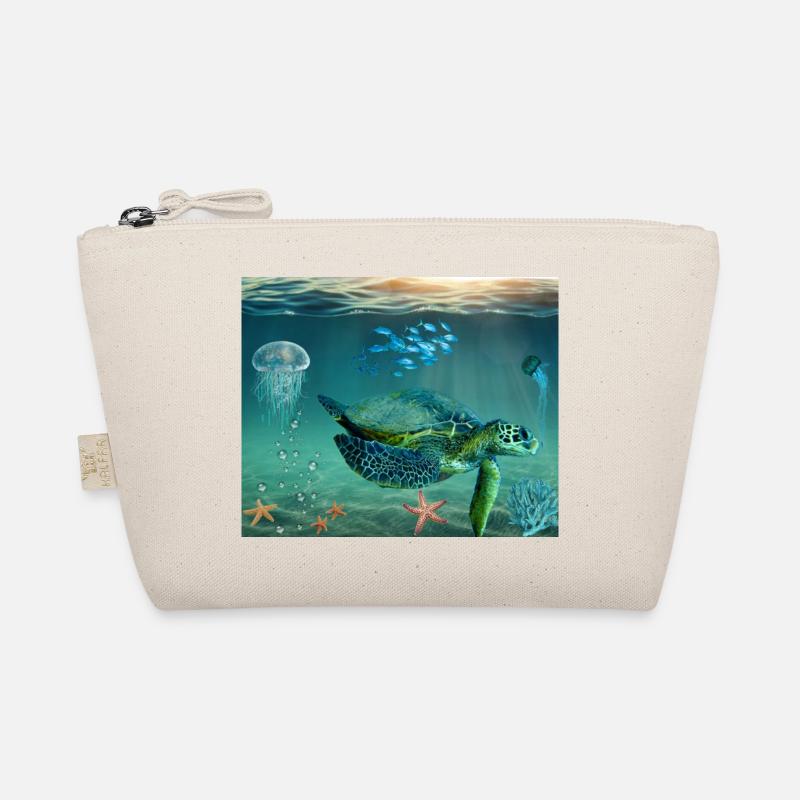 Turtle Sea Gift Idea Organic Pouch