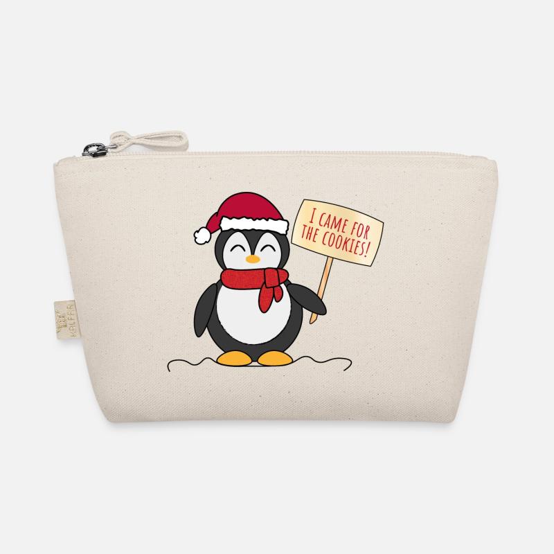 Weihnachtspinguin Bio-Täschchen