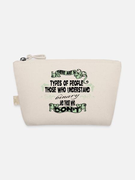 happy superhero programer coding pc moman - Trousse biologique - nature - Devant