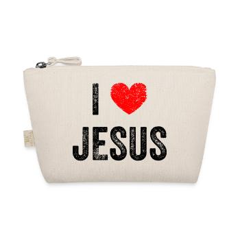 J'aime Jésus-Christ - Jésus sauve - Chrétien - Trousse biologique - nature - Devant