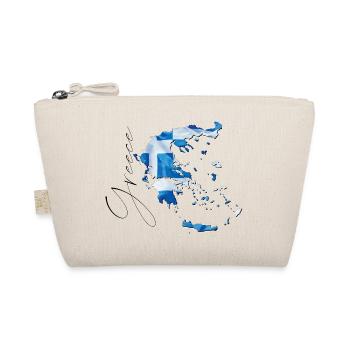 Greece Flag in Greece Map EN - Organic Pouch - nature - Front