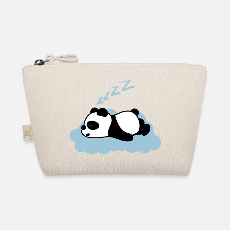 Sleepy panda - Organic Pouch - nature