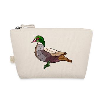Duck Geometric Bird - Organic Pouch - nature - Front