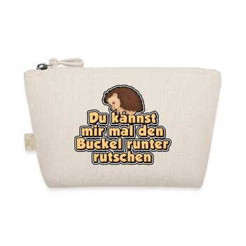 Du kannst mir mal den Buckel runter rutschen - Bio-Täschchen - Natur - Vorne