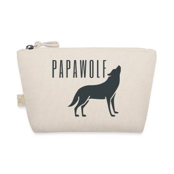 Wolf Wolves Dad Father Father's Day Papi Daddy Gift - Organic Pouch - nature - Front