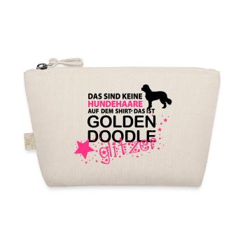 Goldendoodle Glitzer - Bio-Täschchen - Natur - Vorne