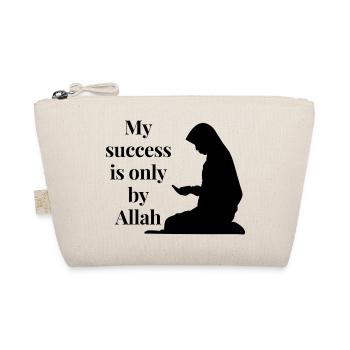 Mon succès n'est que par Allah / Islam / Muslima - Trousse biologique - nature - Devant