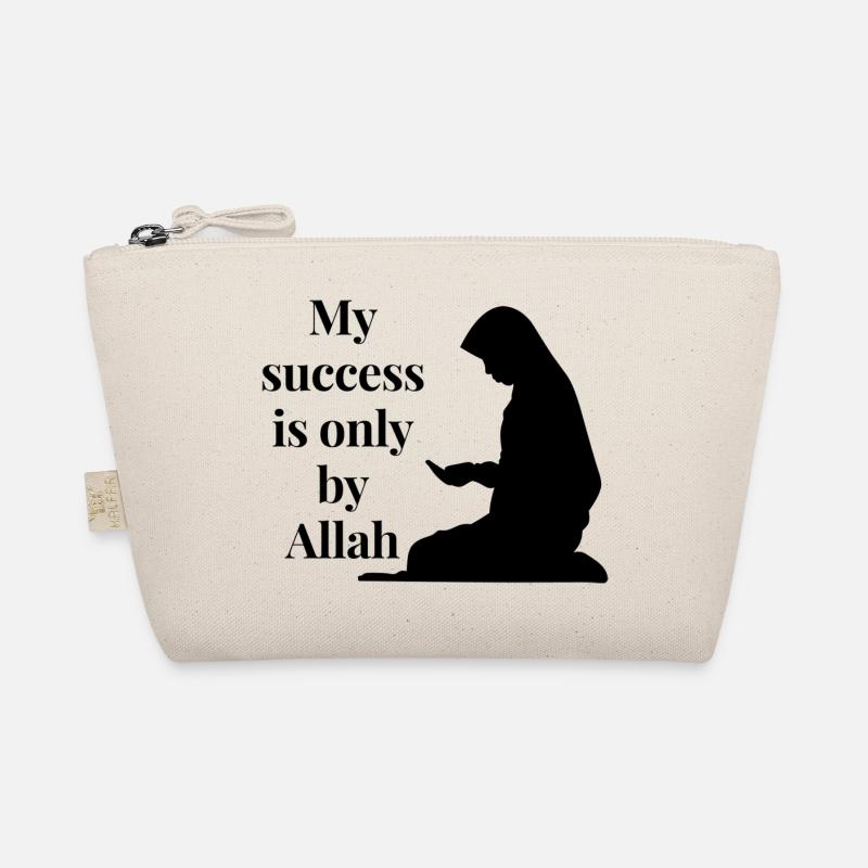 My success is only by Allah/ Islam /Muslima - Bio-Täschchen - Natur