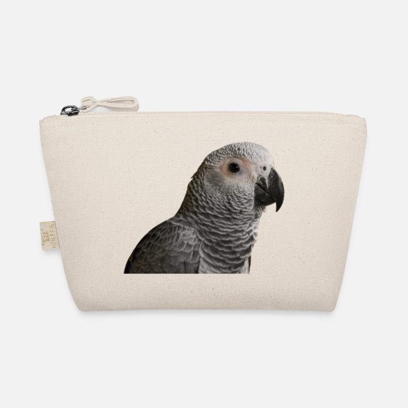 Gray Parrot - Organic Pouch - nature