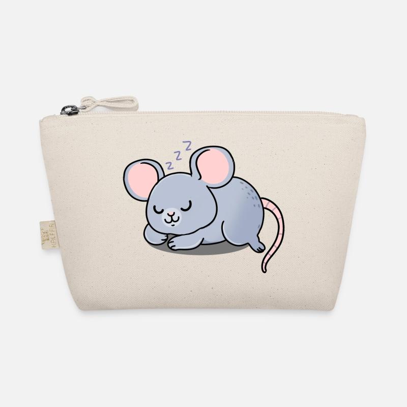 Maus schlafend Bio-Täschchen