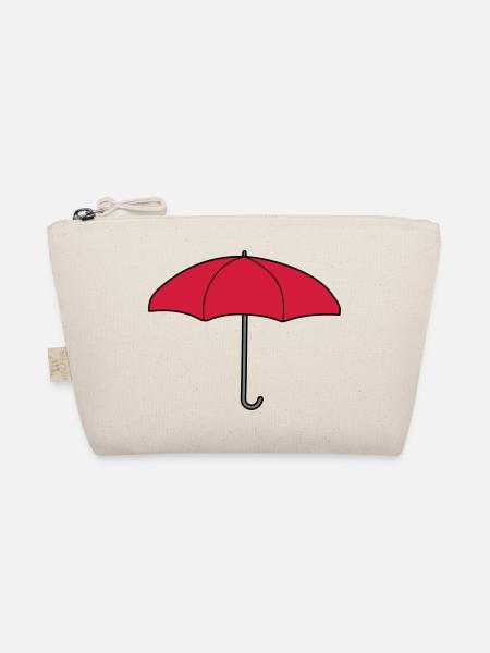 Red Umbrella Design - Organic Pouch - nature - Front