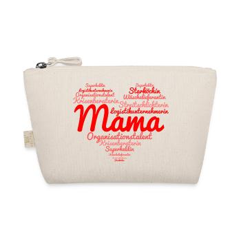 Muttertag Herz Eigenschaften Mama Geschenk - Bio-Täschchen - Natur - Vorne
