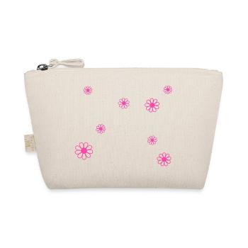 Knöpfe der Rosa Blüten minimalistisch - Bio-Täschchen - Natur - Vorne