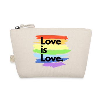 Love is Love - Bio-Täschchen - Natur - Vorne