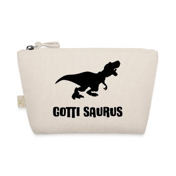 Gotti Saurus - Für das Dinosaurier Gotti - Bio-Täschchen - Natur - Vorne